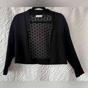 Calvin Klein Black Lace Detail Cardigan